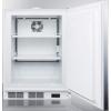 imageAccucold ACF48WSSHVADA Builtin Undercounter ADA Compliant FrostFree AllFreezer for General Purpose Use with Digital Thermostat Stainless Steel Door Thin Handle Lock and White Cabinet