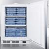 imageAccucold ACF48WSSHVADA Builtin Undercounter ADA Compliant FrostFree AllFreezer for General Purpose Use with Digital Thermostat Stainless Steel Door Thin Handle Lock and White Cabinet