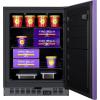 imageSummit Appliance ALFZ53P 24 Wide BuiltIn AllFreezer ADA Compliant Lavender Purple Door 37 cuft Capacity Frostfree Operation Fingerprint Resistant Open Door Alarm