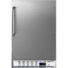 imageSummit Appliance ALFZ36CSS Builtin Undercounter ADA Compliant Residential AllFreezer with Stainless Steel Cabinet Towel Bar Handle Door Storage Adjustable Thermostat and Manual DefrostStainless Steel