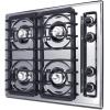 imageSummit 30 Gas Cooktop 4Burner Electric Ignition 115V Gas Cooktop Stainless Steel ZNL053IElectronic