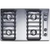 imageSummit 30 Gas Cooktop 4Burner Electric Ignition 115V Gas Cooktop Stainless Steel ZNL053IElectronic