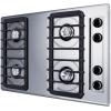 imageSummit 30 Gas Cooktop 4Burner Electric Ignition 115V Gas Cooktop Stainless Steel ZNL053IElectronic