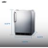 imageSummit 24 Undercounter BuiltIn Kegerator ADACompliant Stainless Steel SBC58BLBICSSADANKStainless Steel