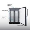 imageSummit 24 Undercounter BuiltIn Kegerator ADACompliant Stainless Steel SBC58BLBICSSADANKStainless Steel