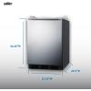 imageSummit 24 Undercounter Kegerator ADACompliant Stainless Steel  SBC58BLBIADANKBlack