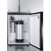 imageSummit Appliance SBC635M7CF Commercially Listed 24 Wide Cold Brew Coffee Dispenser in Black Exterior with Automatic Defrost Complete Stainless Steel Tap Kit and Nitrogen Tank Included