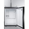 imageSummit Appliance SBC635M7CF Commercially Listed 24 Wide Cold Brew Coffee Dispenser in Black Exterior with Automatic Defrost Complete Stainless Steel Tap Kit and Nitrogen Tank Included