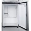 imageSummit Appliance SBC635M7NKSSHH Freestanding Commercially Listed Beer Dispenser with Auto Defrost Digital Thermostat Stainless Steel Door Professional Horizontal Handle and Black Cabinet