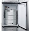 imageSummit Appliance SBC635M7NKSSHH Freestanding Commercially Listed Beer Dispenser with Auto Defrost Digital Thermostat Stainless Steel Door Professional Horizontal Handle and Black Cabinet