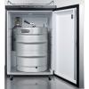 imageSummit Appliance SBC635MBI7NKSSHH Builtin Commercially Listed Beer Dispenser with Auto Defrost Digital Thermostat Stainless Steel Door Professional Horizontal Handle and Black Cabinet