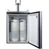 imageSummit SBC635MBIIFTWIN Builtin Commercial Beer Dispenser Auto Defrost with Digital Thermostat Dual Tap System Panelready Door and Black Cabinet