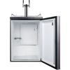 imageSummit SBC635MBIIFTWIN Builtin Commercial Beer Dispenser Auto Defrost with Digital Thermostat Dual Tap System Panelready Door and Black Cabinet