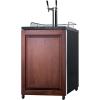 imageSummit SBC635MBIIFTWIN Builtin Commercial Beer Dispenser Auto Defrost with Digital Thermostat Dual Tap System Panelready Door and Black Cabinet