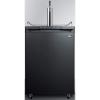 imageSummit Appliance SBC635M7CF Commercially Listed 24 Wide Cold Brew Coffee Dispenser in Black Exterior with Automatic Defrost Complete Stainless Steel Tap Kit and Nitrogen Tank Included