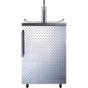 imageSummit SBC635MBIDPL Wine Dispenser Silver With Diamond Plate