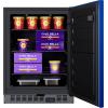 imageSummit Appliance ALFZ53B 24 Wide BuiltIn AllFreezer ADA Compliant 37 cuft Capacity Digital Thermostat High Temperature Alarm Recessed LED Light Factory Installed Lock Cobalt Blue Door