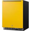 imageSummit Appliance ALFZ53Y 24 Wide BuiltIn AllFreezer ADA Compliant Saffron Gold Door 37 cuft Capacity Frostfree Operation Fingerprint Resistant Open Door Alarm
