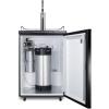 imageSummit Appliance SBC635M7NCF Commercially Listed 24 Wide NitroInfused Coffee Dispenser in Black Exterior with Complete Stainless Steel Stout Style Tap Kit and Nitrogen Tank Included