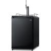 imageSummit Appliance SBC635M7NCF Commercially Listed 24 Wide NitroInfused Coffee Dispenser in Black Exterior with Complete Stainless Steel Stout Style Tap Kit and Nitrogen Tank Included