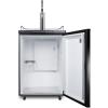 imageSummit Appliance SBC635M7NCF Commercially Listed 24 Wide NitroInfused Coffee Dispenser in Black Exterior with Complete Stainless Steel Stout Style Tap Kit and Nitrogen Tank Included
