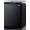 imageSummit Appliance SBC635M7NK Freestanding Commercially Listed 24 Wide Beer Dispenser in Black Exterior with Auto Defrost Drip Tray Deep Chill Function Digital Thermostat and Casters