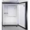 imageSummit Appliance SBC635M7NK Freestanding Commercially Listed 24 Wide Beer Dispenser in Black Exterior with Auto Defrost Drip Tray Deep Chill Function Digital Thermostat and Casters