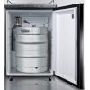 imageSummit Appliance SBC635M7NK Freestanding Commercially Listed 24 Wide Beer Dispenser in Black Exterior with Auto Defrost Drip Tray Deep Chill Function Digital Thermostat and Casters