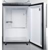 imageSummit Appliance SBC635M7NKSSHV Freestanding Commercially Listed Beer Dispenser with Auto Defrost Digital Thermostat Stainless Steel Door Professional Thin Handle and Black Cabinet