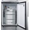 imageSummit Appliance SBC635M7NKSSHV Freestanding Commercially Listed Beer Dispenser with Auto Defrost Digital Thermostat Stainless Steel Door Professional Thin Handle and Black Cabinet
