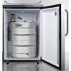 imageSummit Appliance SBC635M7NKSSTB Freestanding Commercially Listed Beer Dispenser with Auto Defrost Digital Thermostat Stainless Steel Door Professional Towel Bar Handle and Black Cabinet