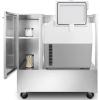 imageSummit Appliance SPRF36CART Mobile Stainless Steel Rolling Cart with SPRF36 Portable 1224V Vaccine RefrigeratorFreezer Exterior Stainless Steel Shelf Digital Thermostat Stainless Steel Handle