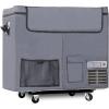 imageSummit Appliance SPRF86M2 Portable 1224V Cooler Capable of Operation as Refrigerator 28C or Freezer 12C with Insulated Cover Interior Wire Basket Lock Strap Handle and Four Wheels