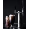 imageSummit SBC635M7CMTWIN 24 Commercial Coffee Dispenser with Complete Tap Kit Flat and NitroIndused Coffee Dispensing Automatic Defrost Digital Thermostat Casters Top Rail Guard in Black