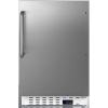 imageSummit Appliance ALFZ36SSTB Builtin ADA Compliant Residential AllFreezer White Stainless Steel Door Towel Bar Handle Door Storage Temperature Alarms Adjustable Thermostat and Manual DefrostStainless Steel