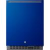 imageSummit Appliance ALFZ53B 24 Wide BuiltIn AllFreezer ADA Compliant 37 cuft Capacity Digital Thermostat High Temperature Alarm Recessed LED Light Factory Installed Lock Cobalt Blue Door