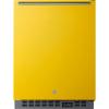 imageSummit Appliance ALFZ53Y 24 Wide BuiltIn AllFreezer ADA Compliant Saffron Gold Door 37 cuft Capacity Frostfree Operation Fingerprint Resistant Open Door Alarm
