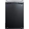 imageSummit Appliance SBC635M7NK Freestanding Commercially Listed 24 Wide Beer Dispenser in Black Exterior with Auto Defrost Drip Tray Deep Chill Function Digital Thermostat and Casters