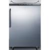 imageSummit Appliance SBC635M7NKSSTB Freestanding Commercially Listed Beer Dispenser with Auto Defrost Digital Thermostat Stainless Steel Door Professional Towel Bar Handle and Black Cabinet