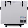 imageSummit Appliance SPRF86M2 Portable 1224V Cooler Capable of Operation as Refrigerator 28C or Freezer 12C with Insulated Cover Interior Wire Basket Lock Strap Handle and Four Wheels