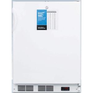 imageSummit Appliance VT65MLPROADA ADA Compliant 24 Wide 25C AllFreezer for Freestanding Use with Manual Defrost Adjustable Thermostat Lock and Probe Hole for UserInstalled Monitor