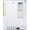 imageSummit Appliance ADA305AFTBC Builtin Undercounter 25C ADA Compliant AllFreezer in White Lock Pure Copper Towel Bar Handle Digital Controls Interior Baskets Access Port and Manual Defrost