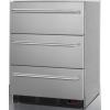 imageSummit Appliance EQFM3DADA 24 Wide 3Dawer Manual Defrost AllFreezer ADA Compliant for Builtin or Freestanding General Purpose Use in Stainless Steel Digital Thermostat 3 Pro Towel Bar Handles