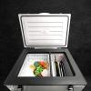 imageSummit Portable Refrigerator amp Freezer 194 cuft Capacity 12V DC Socket or Standard Wall Outlet Gray SPRF56