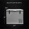 imageSummit Portable Refrigerator amp Freezer 194 cuft Capacity 12V DC Socket or Standard Wall Outlet Gray SPRF56