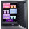 imageSCFF53BXKSHH 24 Undercounter or Freestanding Freezer with 472 cu ft Capacity Frost Free Operation Digital Thermostat and Adjustable Shelves in Black Stainless Steel
