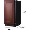 imageSummit SCFF1533BIF 15Inch Wide Freezer 245 cu ft Frost Free Operation Adjustable Chrome Shelves Sabbath Mode PanelReady Panel Not IncludedPanel Ready