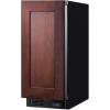 imageSummit SCFF1533BIF 15Inch Wide Freezer 245 cu ft Frost Free Operation Adjustable Chrome Shelves Sabbath Mode PanelReady Panel Not IncludedPanel Ready