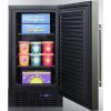 imageSummit SCFF1842KS 18 Builtin or Undercounter Freezer with 27 cu ft Capacity Frost Free Operation Digital Thermostat and Adjustable Chrome Shelves in Black Stainless SteelBlack Stainless Steel