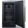 imageSummit SCFF1842KS 18 Builtin or Undercounter Freezer with 27 cu ft Capacity Frost Free Operation Digital Thermostat and Adjustable Chrome Shelves in Black Stainless SteelBlack Stainless Steel
